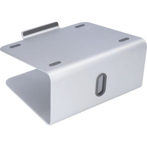 Verstellbarer silberner Laptopständer, komfortabel in der Anwendung, rutschfest, drehbar, tragbarer Ständer (1/5)