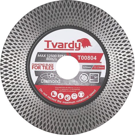 Disco de diamante para lijar y cortar gres 125x25x22,23 mm (100) (1/2)