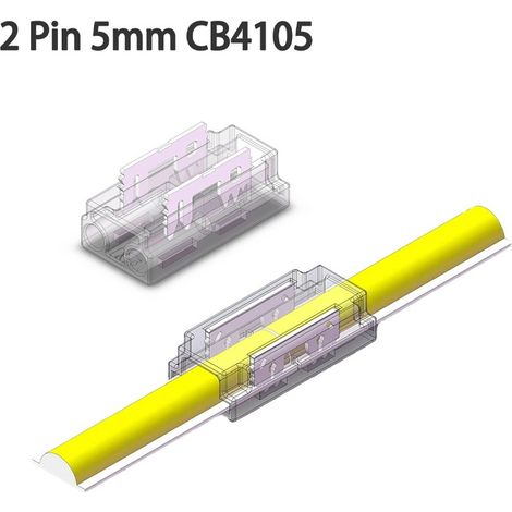Connettore Rapido per Strisce Led COB e SMD a 2 pin Monocolore  5mm (1/5)