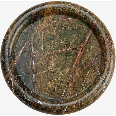 SKLUM Runder Ablageteller Ø20 cm aus Velmar-Marmor Grüner Marmor Forest