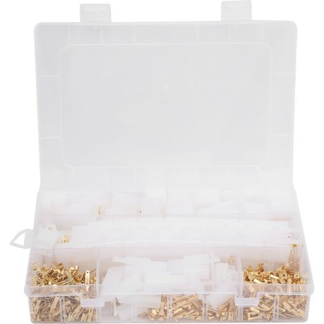 580Pcs Connecteurs Mâle/Femelle Boîtier de Prise 2 3 4 6 9 Broches 2.8mm pour Électronique (1/5)
