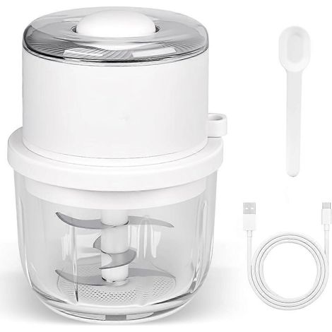 Électrique ail hachoir 350ML verre bol mini robot culinaire portable hachoir Onion ail moulin pour Ginger Chili (1/5)