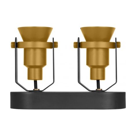 Osram Vintage Edition 1906, Decospot Double, Or, applique et plafonnier, IP20, ampoule incluse, boîtier en aluminium