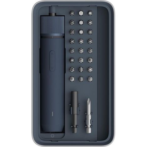 Visseuse sans fil, Visseuse Devisseuse sans fil avec 1500mAh Batterie, Visser 800 vis max, Anneau Lumineux LED, 26pcs Embouts en acier S2, Charge USB-C, Boîtier magnétique (1/5)
