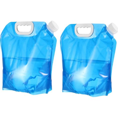 Zusammenklappbare Wasserflasche, Wasserflasche, Wasserblase mit Schraubverschluss und Füllspitze, BPA-frei, flexibler Wasserspeicher für Camping, Festivals, Gartenarbeit und Survival.