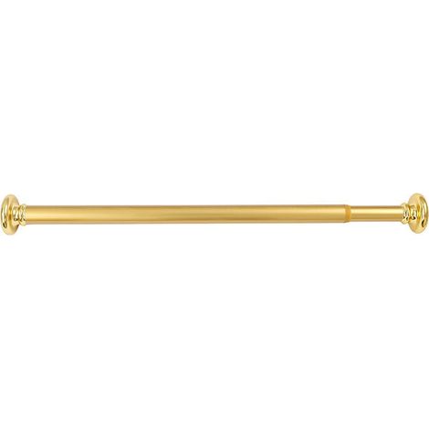Barra de cortina de ducha retráctil para secadora de ropa, barra de baño de aluminio dorado 70-120 (1/5)