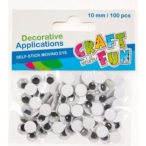 Dekorative Ornamentaugen 10 mm 100 Stück.