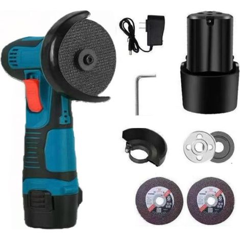Kit Meuleuse dAngle Miniature 12V Sans Fil Avec Accessoires Pour Polissage Meulage Découpe Finition Détail sur Métal Bois Voiture (1/4)