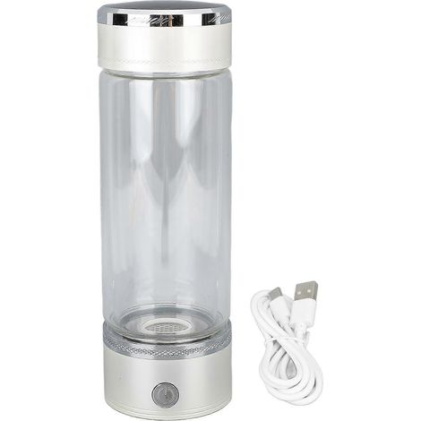 Wasserstoff-Wasserflasche 420 ml, 1200 bis 1500 ppb, SPE- und PEM-Technologie, schnelle Erzeugung, Wasserionisierung