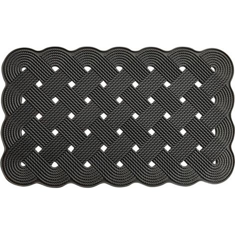 Tappeto intrecciato in gomma spessore 6mm 45x75cm - Idmat