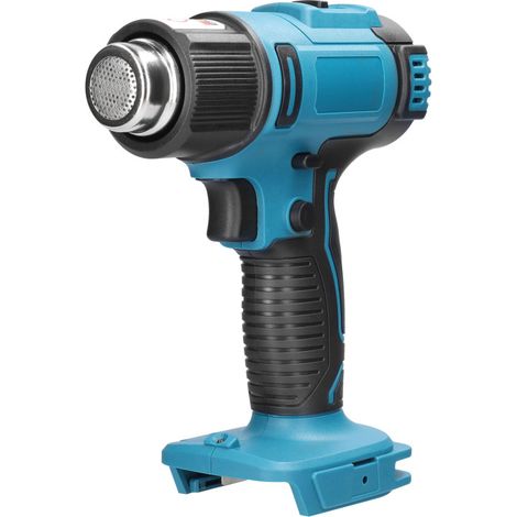 Appareil de chauffage à air chaud portatif sans fil, rechargeable au lithium, avec 2 buses et batterie Makita 18 V Température réglable Compatible avec les batteries au lithium Makita (1/5)