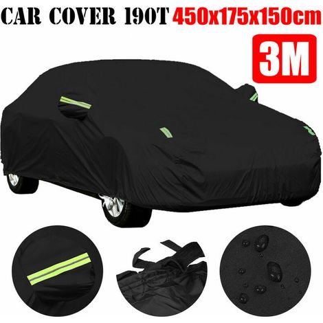 450x175x150cm Cubiertas para automóviles Cubierta para vehículos Interior Exterior Cobertura total Auot Sun UV Snow Dust Cover - (1/4)