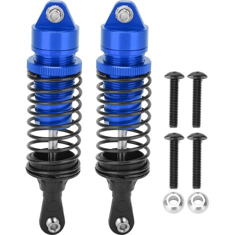 Amortisseur Métallique 100mm Pour Voiture RC - Ressort Élastique Haute Résistance - Pièce De Rechange Upgrade - Compatible Traxxas Slash 2wd - Lot De 2 (1/5)