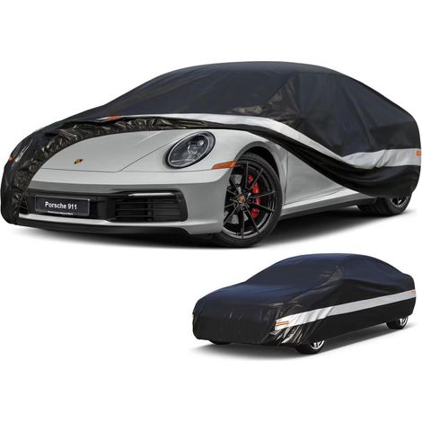 Autoabdeckung 10-lagig 100% Wasserdicht für Porsche 911 (1966-2025) Schwarz (1/5)