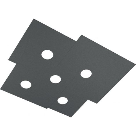 Plafonnier Carré Toplight 5 Lumières Plate Avec Douille Gx53, Structure Anthracite, Design Moderne 73X67X3Cm (1/5)