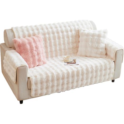 Sofaüberzug für 2 Personen OFFIDA, 190 x 223 cm, beige (1/5)