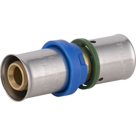 Noyon & Thiebault – Raccord de robinetterie à sertir multicouche Ø16 – Jonction en laiton brut pour circuit d'eau chaude/froide – Résistance jusqu'à 10 bar