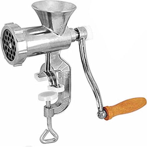 Broyeur à Viande Manuel en Alliage d'Aluminium avec Manivelle pour Légumes et Viandes - Machine de Broyage de Cuisine (1/5)
