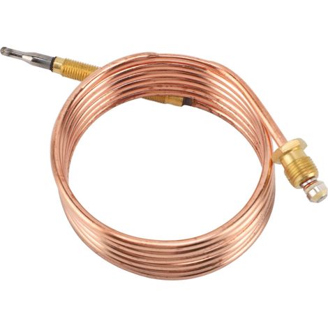 Thermocouple de remplacement pour fours à gaz, chaudières, chauffe-eau, dispositif de protection contre l'extinction de flamme, sonde de température 900 mm / 35,4 pouces (1/5)