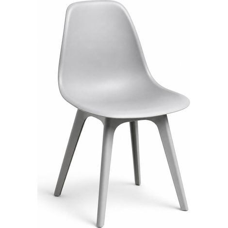Orion91 nordik elegant chair seat and legs gray color 46.5x82x39 cm dining office living room teleworking kitchen - spazioluzio (1/5)