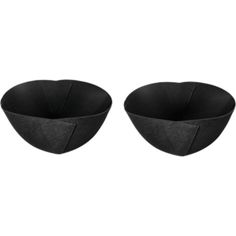 FABULETTA Lot de 2 housses en feutre pour paniers à fleurs suspendus métal, bon drainage (1/5)