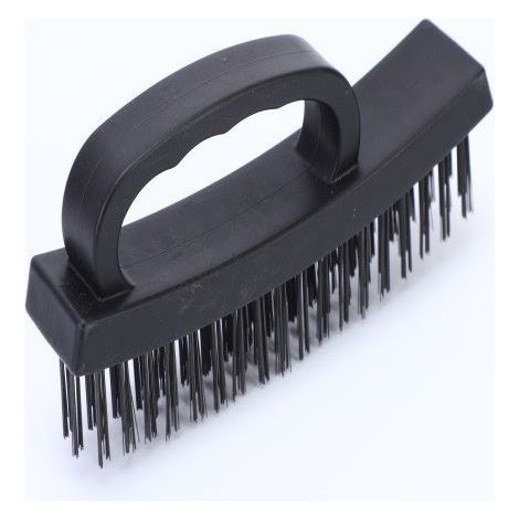 Brosse métallique très durable pour le nettoyage de la rouille et des saletés lourdes avec poignée ergonomique polyvalente pour le nettoyage des carreaux de céramique, l'élimination de la rouille et