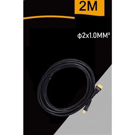 Trade Shop - Cavo Prolunga 2 Metri Per Faro Faretto Solare Connettore Di Giunzione Ip65 Cv-2m - (1/2)