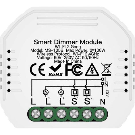 Interrupteur variateur LED WiFi intelligent DIY à 2 voies (1/5)