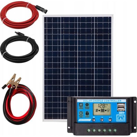 Caricabatterie solare 12V 100W 10A PWM 2X USB, potente e veloce (1/5)