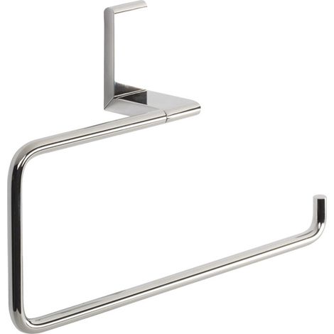 Porta Asciugamani Bagno ad Anello in Acciaio Cromo Elegante Ella