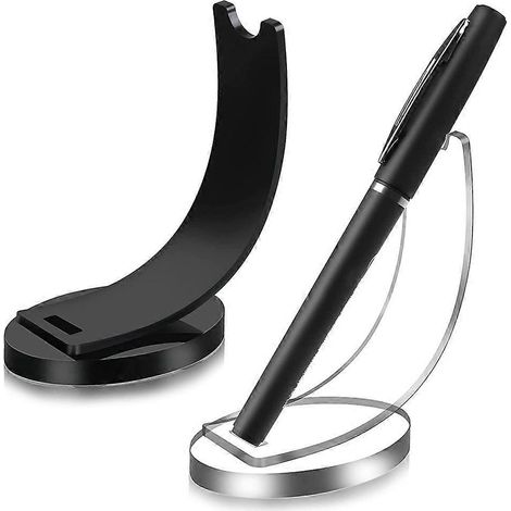 Transparenter Acrylhalter für elektronische Stifte (2 Stück), für Bleistifte und Kugelschreiber. (1/5)