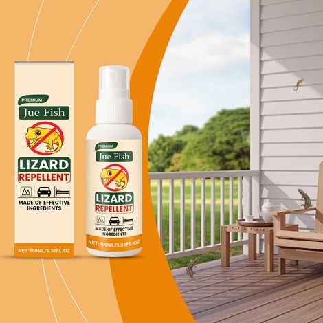 Spray répulsif pour lézards, spray portable pour la maison, pour repousser les geckos et les lézards, sûr et facile à utiliser à l'intérieur et à l'extérieur -- 100 ml (1/5)