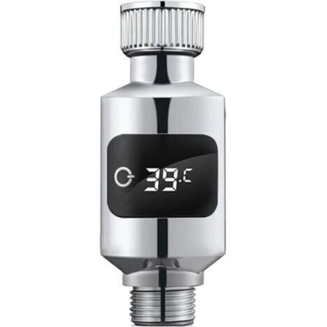 Thermomètre à eau de douche avec capteur sensible et affichage LED numérique, capteur de température du robinet d'eau sensible pour salle de bain