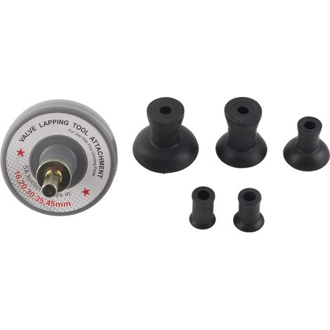 Ortviai Kit de Rectification de Soupapes pour Moteurs Réduits – 1 Accessoire + 5 Ventouses, Vitesse 1000-1250 tr/min (1/5)