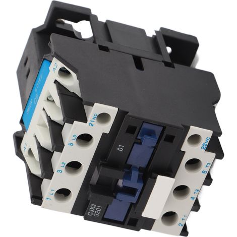 Contacteur AC 32A Bobine 380V 50Hz Normalement Ouvert pour Commande Moteur Alimentation Contrôle (1/5)