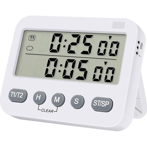 Minuteur numérique double avec aimant chronomètre électronique de (1/5)
