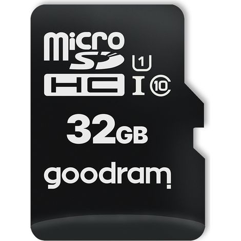 Scheda di memoria microSDHC GOODRAM da 32 GB M1A4 UHS-I + adattatore (1/4)