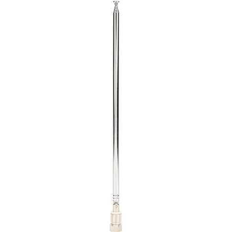 38,8 Pouces Antenne de Voiture de Connecteur Aérien F Télescopique pour la Radio FM, Les Récepteurs Dab & AV - et Facile à Installer (1/5)