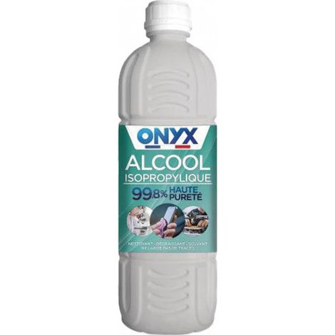 Alcool isopropylique 1 L – Solvant pour nettoyage électronique – Ne laisse pas de traces – Nettoyant résine impression 3D – Onyx