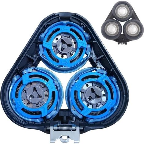 SH50/SH52 Têtes de Rechange Compatibles avec Philips Série 5000/6000(S5XXX) Têtes De Rasoir- Compatible Boîtier Rond - Non Compatible Boîtier Pentagones (1/4)