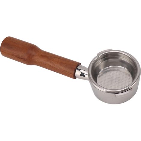 Porte-filtre à café sans fond de 58 mm avec 2 oreilles et manche en bois massif pour machines à café GAGGIA, BABY et CLASSIC C1 Red Acid Branch (1/5)