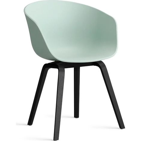 [GEBRAUCHT] B-Ware Hay Stuhl Sessel About A Chair Aac 22 Mintgrün Eiche Schwarz Lackiert Esszimmer