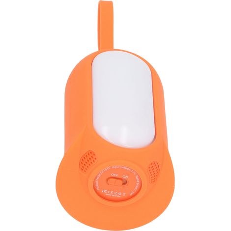 Baby-Beruhigungsgerät mit Geräuschen, Licht, Sprachsteuerung, augenschonendem warmen Licht, 7 natürlichen Melodien, Weißrauschen, Orange (1/5)