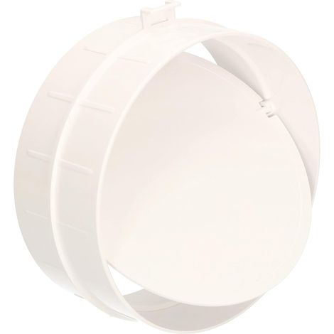 Kotarbau – Raccord VMC 150 mm en plastique – Clapet anti-retour pour ventilation – Résistant aux moisissures – Installation facile sans outils