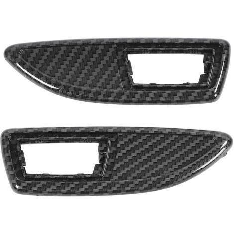 DEESSE SHOP-Cadre de la COUVERTURE de Répéteur de Marqueur Latérale, Remplacement 13250945 SCRACK-RÉSISTANT COUVERTURE COUVERT (style fibre de carbone). (1/5)