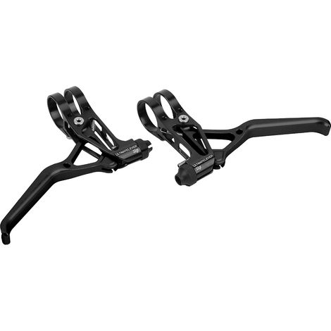 Mountainbike-Bremslenker, verstellbarer Bremshebel aus Aluminiumlegierung, komplett schwarz. (1/5)