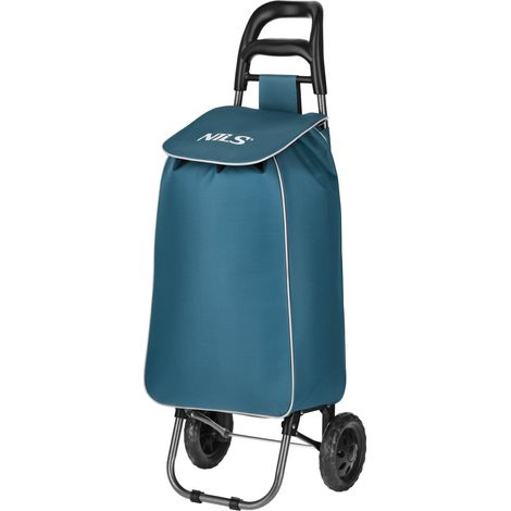 Chariot de courses 40L, isotherme, pliable, turquoise (1/5)