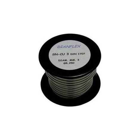 LEGA SALDANTE STAGNO RAME IN ROTOLO L-Sn Cu 3 - DIN 1707 Misura: gr. 250