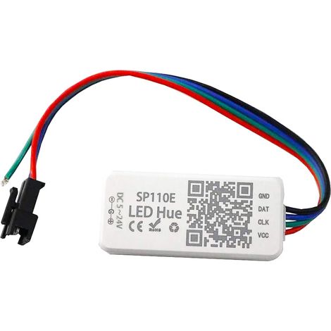 Bluetooth-LED-Controller – 1 Stück – DC5–24V kompatibel – 1024 RGB/RGBW-Pixelverwaltung – Für adressierbare LED-Streifen WS2812B/SK6812 – Kompakt und (1/5)