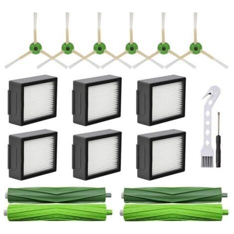 FENOPLASTICABrosses latérales et filtres HEPA pour iRobot Roomba i3 i4 i6 i7 i8 j7 E5 E6 E7 - Accessoire d\\aspirateur SODIAL (1/4)